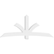 Ekena Millwork Davenport Architectural Grade PVC Gable Bracket, 96"W x 40"H x 6"D x 6"F, 10/12 Pitch GBP096X40X0606DAV00 - alternate 2